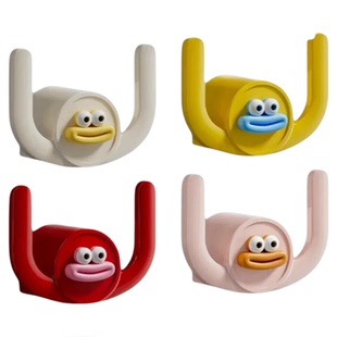 可爱香肠嘴浴室拖鞋架免打卡卫生间免打孔放鞋子沥水置物架叠被器