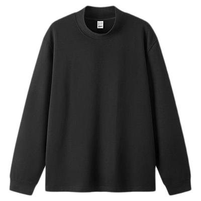 森马半高领打底衫纯色长袖T恤男