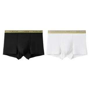caber/卡百利东方美学男士内裤平角裤莫代尔黑白透气无痕四角新品