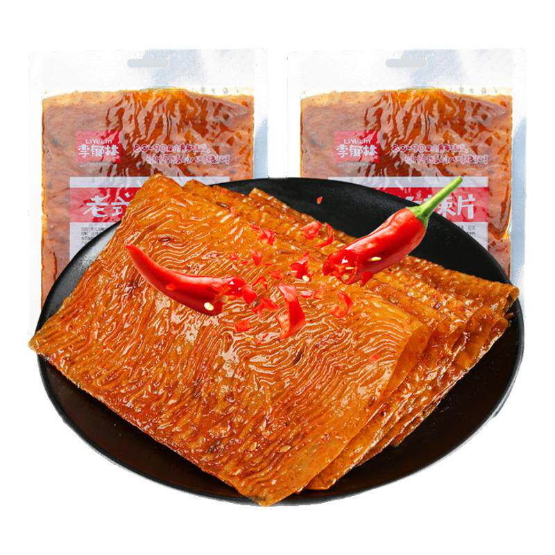 正宗李郁林老式大辣片超大豆皮80后儿时经典网红爆款解馋小零食品