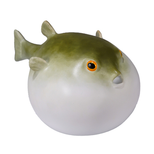 铜摆件《河豚》铜工艺品 家居饰品 餐厅酒柜装饰 桌面铜鱼摆件