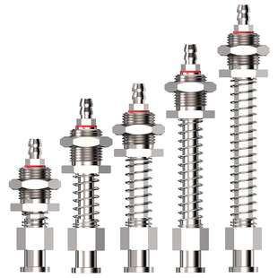 天行大头金具机械手真空吸盘座顶进气带缓冲支架工业M12/M10气动