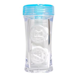 OK镜盒RGP近视硬性眼镜片收纳盒角膜塑形性镜储存护理双联盒镂空