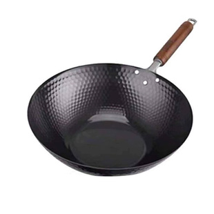 日本进口summit槌木纯铁炒锅无涂层不粘极铁锅无油烟燃气炒菜锅