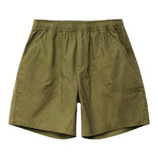 水洗复古薄款亚麻裤子 韩国正品PARTIMENTO 休闲宽松轻盈透气短裤