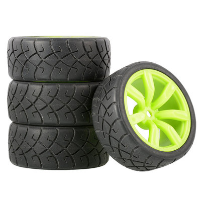 1:10平跑RC遥控车TT01竞速轮胎HSP无限94123樱花D5/D4/D3耐磨轮胎