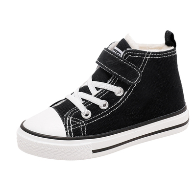 正匡品威儿童加绒帆布鞋保暖棉鞋