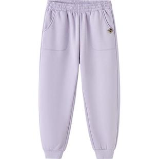 巴拉巴拉童装男童长裤儿童裤子2025秋冬新款运动加绒休闲裤保暖潮