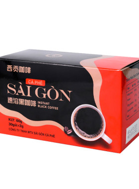 西贡越南美式黑咖啡60g30包