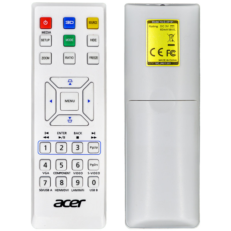 适用于acer宏碁投影机H6510BD H6520BD H6517ABD H6518BD遥控器