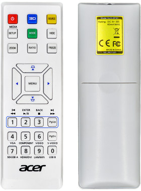 适用于acer宏碁投影机H6510BD H6520BD H6517ABD H6518BD遥控器