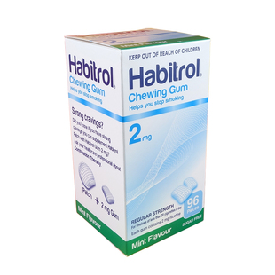 habitrol诺华2mg薄荷尼古丁戒烟糖戒烟口香糖戒烟贴正品204/96粒