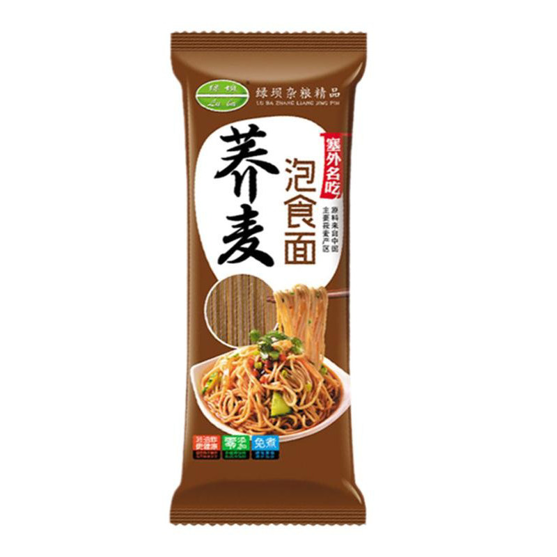 绿坝纯荞麦方便粗粮泡面免煮速食原味低脂肪零食饸饹冷面凉拌