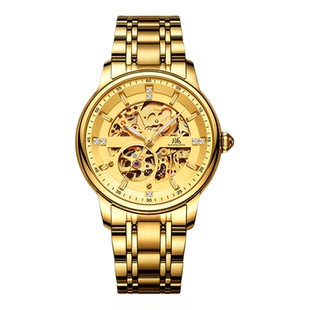 上海手表男镂空运动背透全自动纯机械腕表镶钻大表盘国产正品855