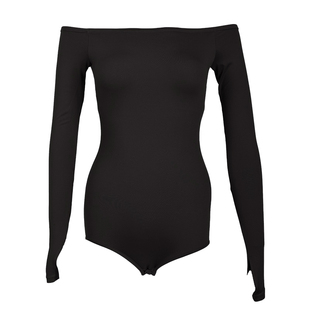 DANCEBABY拉丁舞服国标舞蹈专用上衣女款新款舞衣一字肩体服YD460