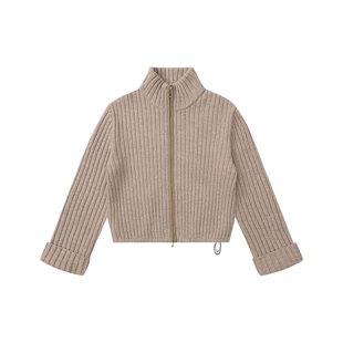 COMMXN·假日粗针羊毛开衫休闲宽松百搭针织毛衣2025冬季新款女装