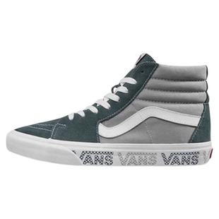 VANS SK8-Hi灰绿拼接高帮字母男女情侣休闲帆布鞋VN0A4BV6X0P