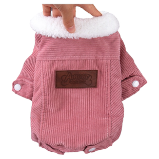 小狗狗衣服秋冬装泰迪比熊博美贵宾小型犬羊羔绒加厚保暖猫咪棉服