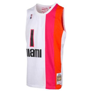 Mitchell&Ness NBA官方热火/波什复古球衣11-12赛季SW球衣男子