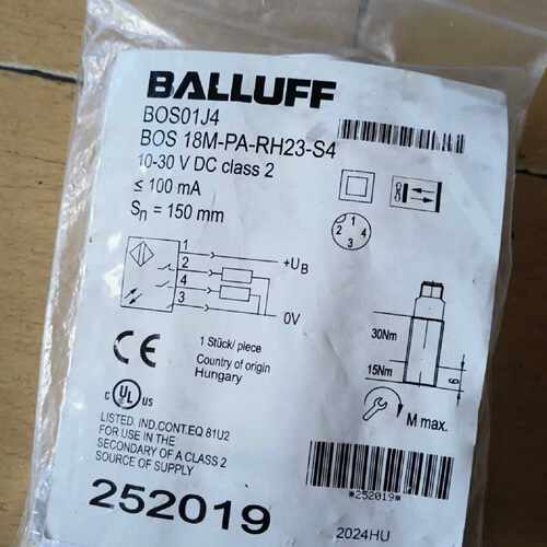 议价巴鲁夫接近开关BOS01J7 BOS-18M-PA-RH23-S4 全新原装正品