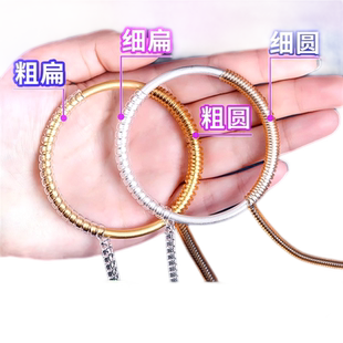 手镯保护套防磕碰传承古法黄金镯子硅缠绕线透明首饰大小调节胶线