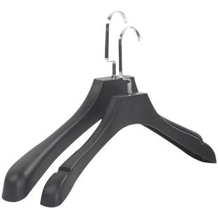 加厚款仿木纹防滑防肩角塑料衣架男女款大衣撑承重好无痕西装批发