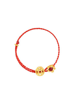 手工编制绳有钱花戒指女轻奢小众