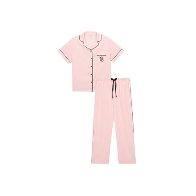 维密宅度假系列水光绸提花睡衣