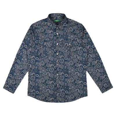 雷迪波尔翻领长袖衬衫