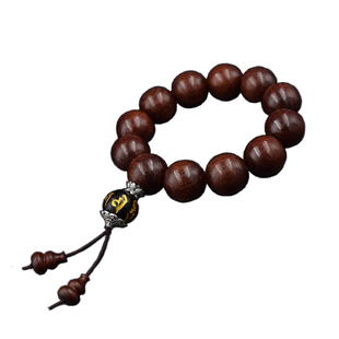 汽车档位佛珠天然黑檀木车载保平安车用装饰用品车内挡杆珠挂件男