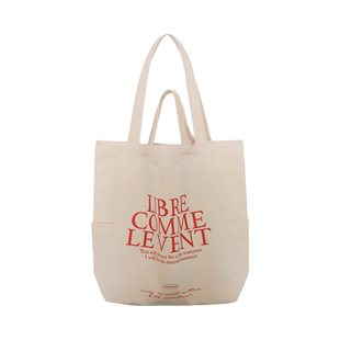 SecondMoon夏季通勤超大容量手拎单肩多口袋2024新款印花帆布包