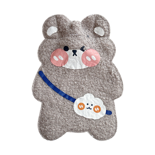 可爱卡通注水热水袋毛绒小号灌水暖水袋女生小巧便携迷你暖手宝