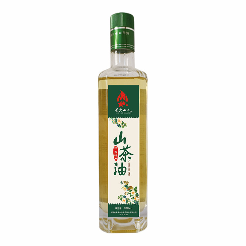 星火山人山茶油500ml压榨茶籽油