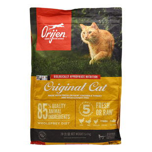 贝多芬宠物/美国进口Orijen渴望无谷鸡肉全猫粮六种鱼猫粮5.4kg