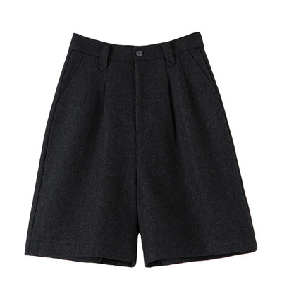 晚白秋冬洋气裙裤黑色短裤女