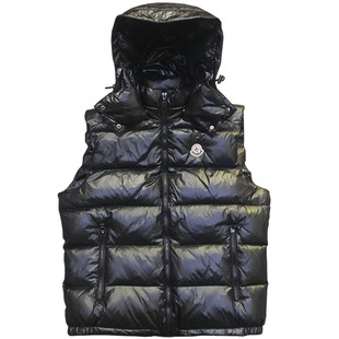 欧洲站男士羽绒马甲背心秋冬新款大码坎肩带帽女羽绒服加厚情侣装