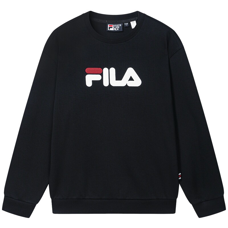 斐乐出彩卫衣丨FILA男女同款卫衣情侣圆领套头衫加绒长袖T恤衣服