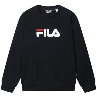 斐乐出彩卫衣丨FILA男女同款卫衣情侣圆领套头衫加绒长袖T恤衣服