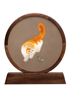 苏绣家居摆件绣美国风礼品新中式