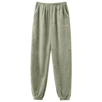 【芬腾】加大码珊瑚绒睡裤加厚暖