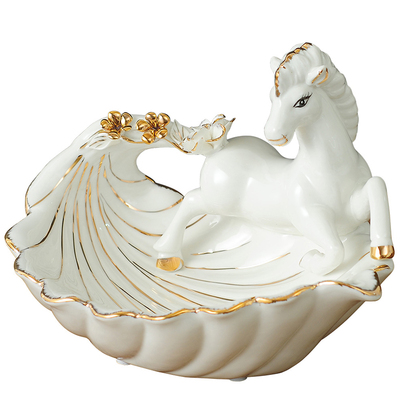 欧式陶瓷家居厨房放置收纳水果盘