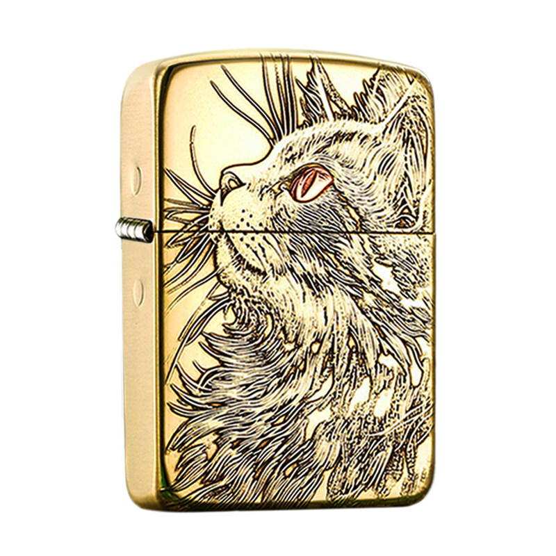 ZIPPO鹰皇1941仰望睡猫