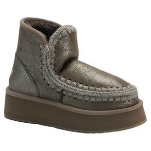 mou2025秋冬新款女士迷你爱斯基摩羊皮毛一体厚底雪地靴