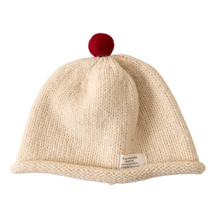 儿童毛线帽秋冬季宝宝针织保暖帽男童帽子女童套头帽包头护耳冬天