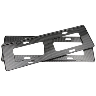 新能源窄边框仿碳纤维纹理车牌架框牌照框新交规加厚加厚镁铝合金