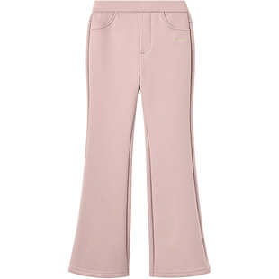 【加绒】英氏童装女童喇叭裤秋冬新款儿童加厚休闲裤一条过冬裤子