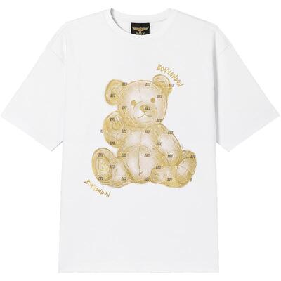 boylondon24小熊印花时尚圆领T恤