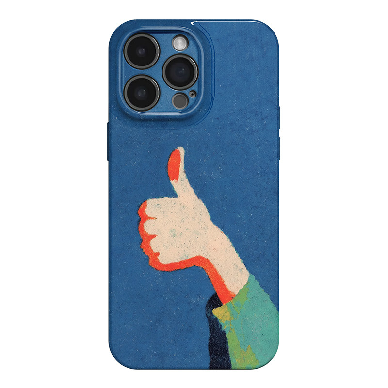 点赞油画 适用苹果iphone17手机壳华为pura70小米15荣耀x50红米k80高级感小众vivox200软opporeno15一加ACE5