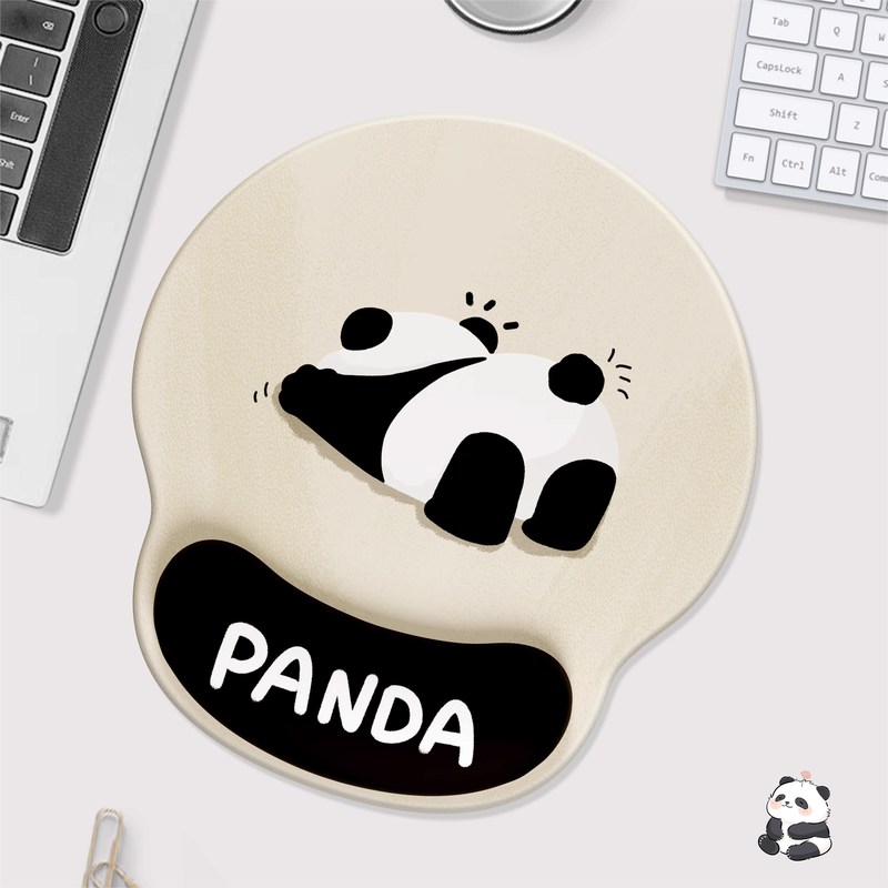 护腕鼠标垫手腕垫可爱熊猫防滑硅胶垫记忆棉办公笔记本键盘手托