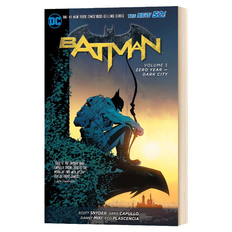 蝙蝠侠卷5 零年 黑暗之城 英文原版 Batman Vol. 5 Zero Year Dark City The New 52全英文版 Scott Snyder 进口英语书籍